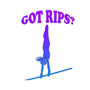 Artwork thumbnail, Blue & Purple Got Rips? A Gymnast's Life by RosieRiggs
