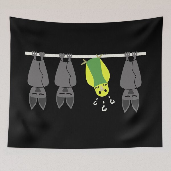 Item preview, Budgie and bat, green designed and sold by Cevetan.