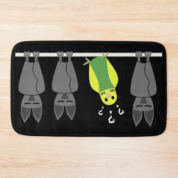 Item preview, Budgie and bat, green designed and sold by Cevetan.