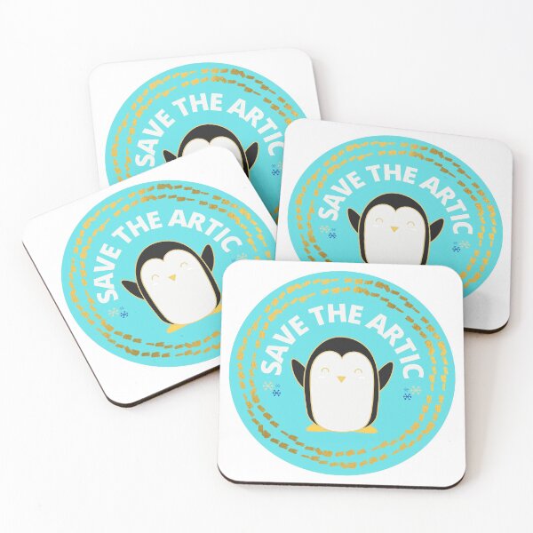 Item preview, Save the artic with penguin global warming designed and sold by My-Queens-Store.