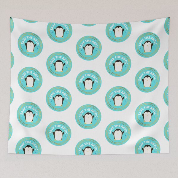 Item preview, Save the artic with penguin global warming designed and sold by My-Queens-Store.