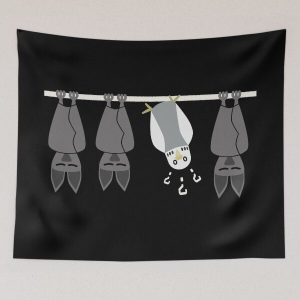 Item preview, Budgie and bat, gray designed and sold by Cevetan.