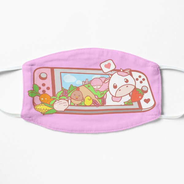Story of Seasons Strawberry Cow Switch Flat Mask