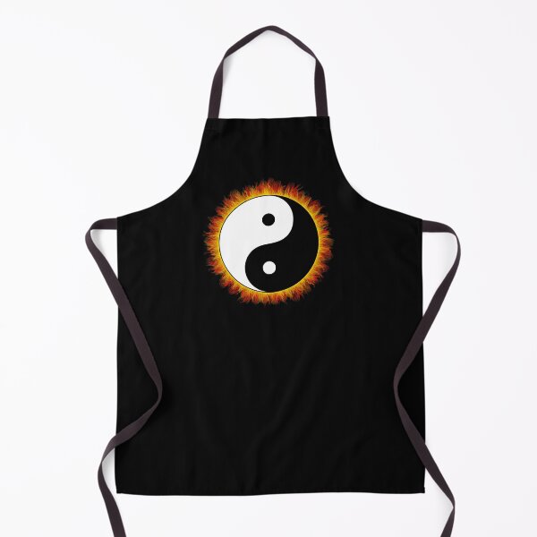 Item preview, Yin and Yang - 阴阳 (flames around the symbol) designed and sold by Jukka Heilimo.