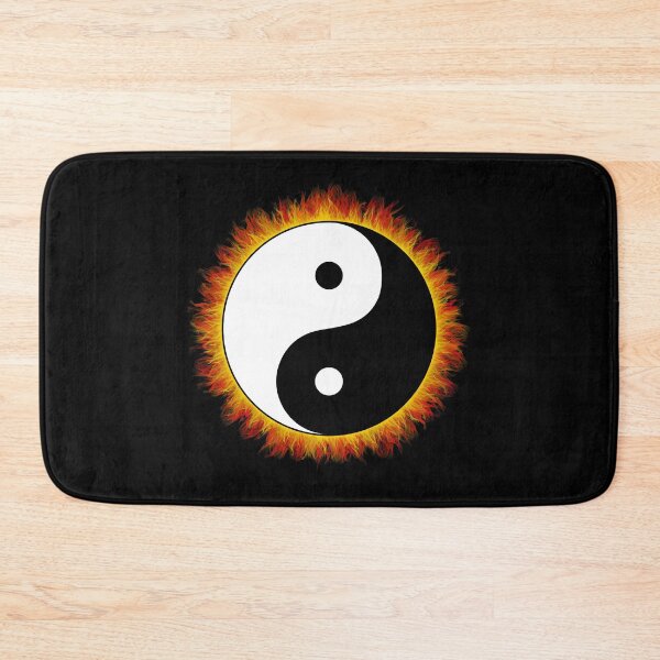 Item preview, Yin and Yang - 阴阳 (flames around the symbol) designed and sold by Jukka Heilimo.