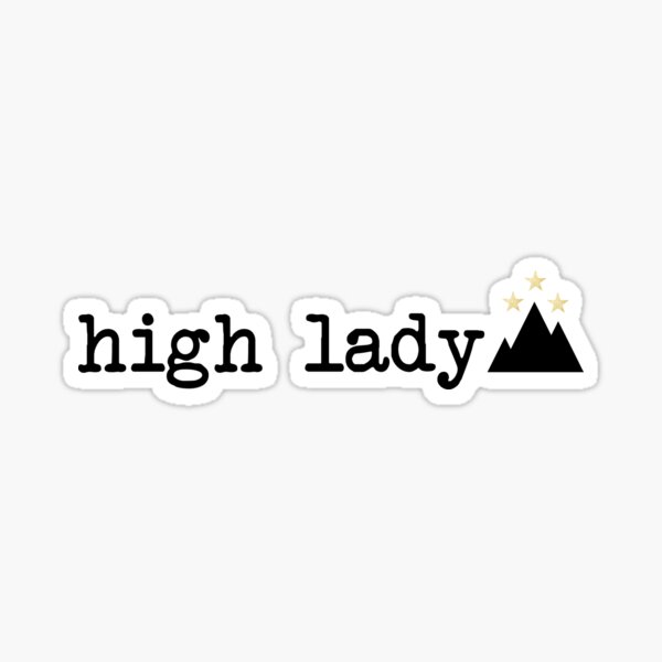 Artikel-Vorschau von Hohe Dame - Schwarzer Text, designt und verkauft von Kat-Kreations.