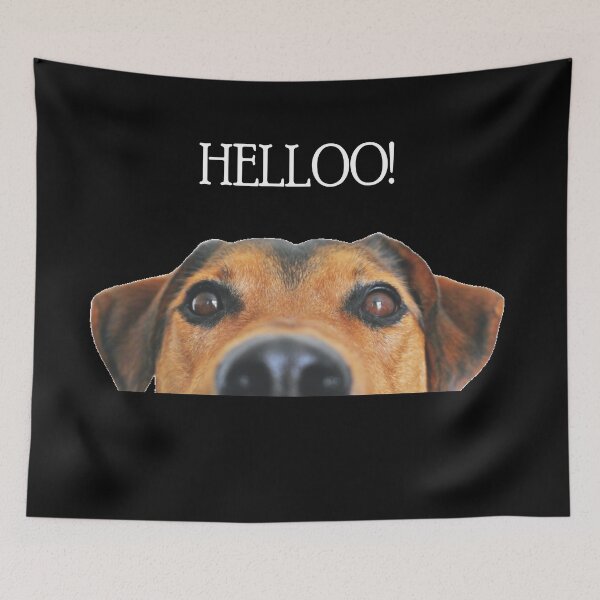 Item preview, Hello! - Funny Dog designed and sold by KM KAMRON.