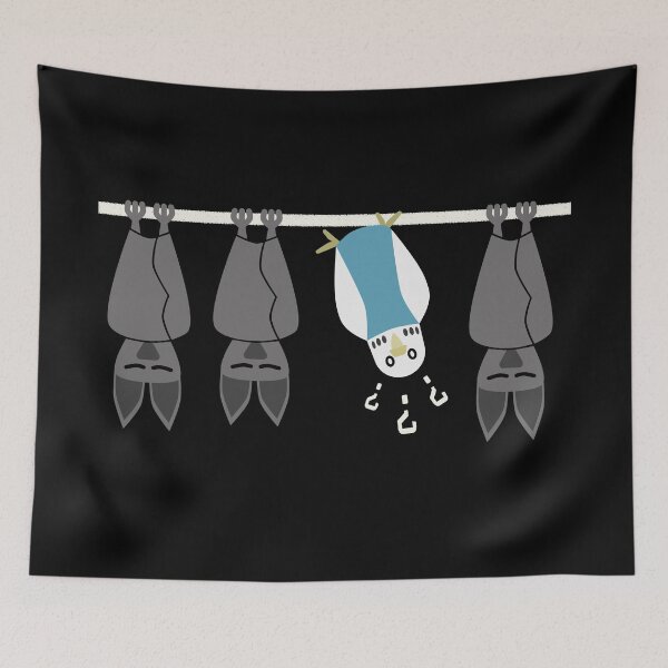 Item preview, Budgie and bat, turquoise designed and sold by Cevetan.
