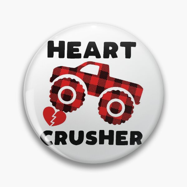 Item preview, Heart Crusher Monster Truck Buffalo Plaid designed and sold by saadmery2020.