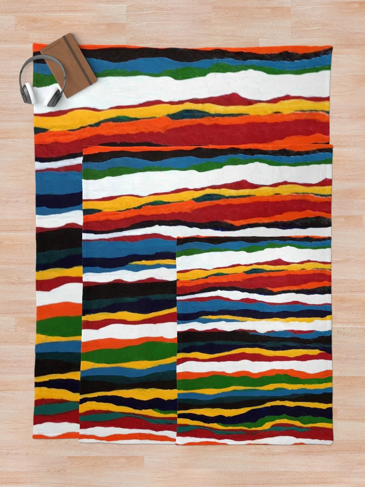 Thumbnail 5 of 6, Throw Blanket, Color Riot Primary designed and sold by InalterataArt.