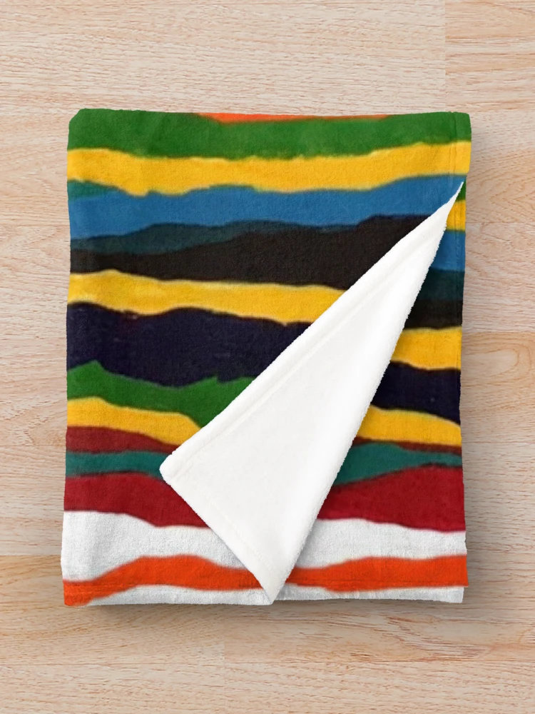 Thumbnail 3 of 6, Throw Blanket, Color Riot Primary designed and sold by InalterataArt.