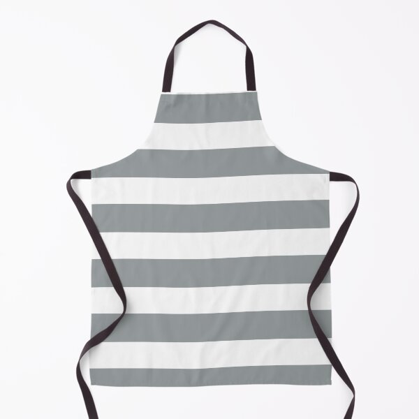 Item preview, Ultimate Gray Pantone 2021 color and white wide horizontal stripes designed and sold by Feeling Artsy.