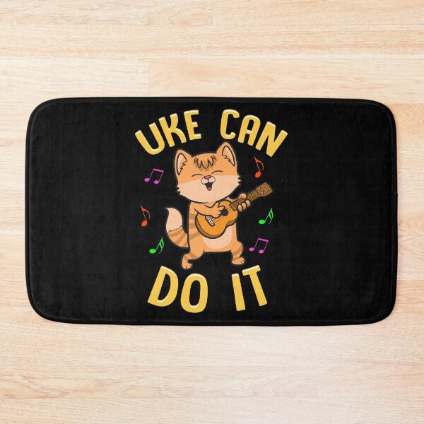 Item preview, Funny Uke Can Do It! Ukulele Kitten Cat Pun designed and sold by perfectpresents.
