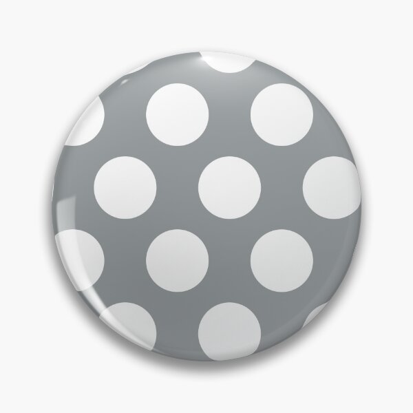 Item preview, Ultimate Gray Pantone 2021 color and white large polka dots designed and sold by Feeling Artsy.