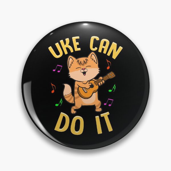 Item preview, Funny Uke Can Do It! Ukulele Kitten Cat Pun designed and sold by perfectpresents.