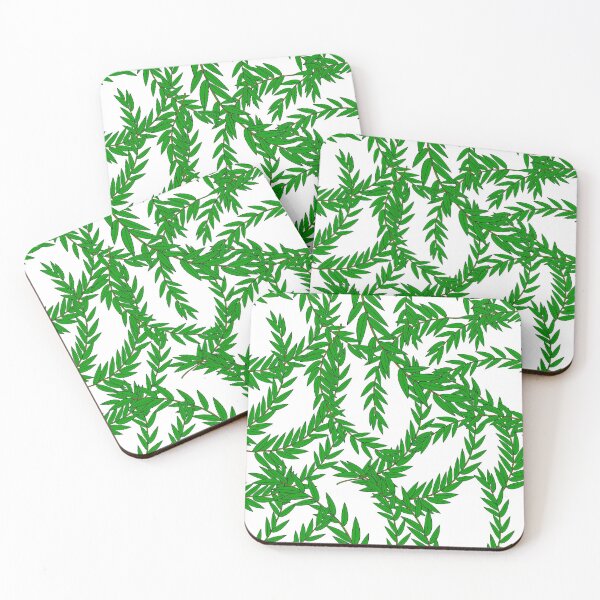Item preview, Green Leaves Pattern Illustrated designed and sold by Faheem19.
