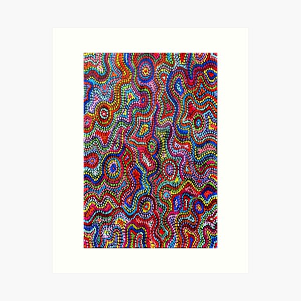 aboriginal flag australia Art Print