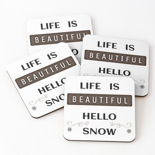 Item preview, Life Is Beautiful Hello Snow | Let It Snow designed and sold by Magic-Offers.