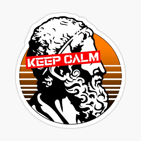 Keep Calm Sticker For Sale By Pstoic Redbubble 4404