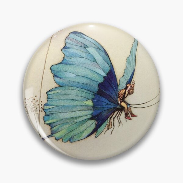 Item preview, Fairy Riding A Butterfly - Warwick Goble designed and sold by Fairytribe.