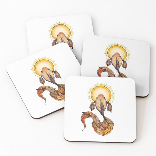 Item preview, Goldfish swimming with the sun designed and sold by emassketches.
