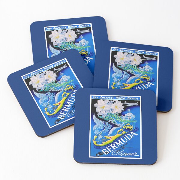 Item preview, PAN AMERICAN WORLD AIRWAYS: Vintage Bermuda Travel and Tourism Print designed and sold by posterbobs.