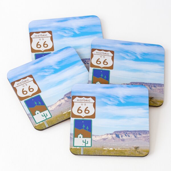 Item preview, Historic Route 66 road sign in desert with mountain backdrop, Arizona. designed and sold by Brian Scantlebury.