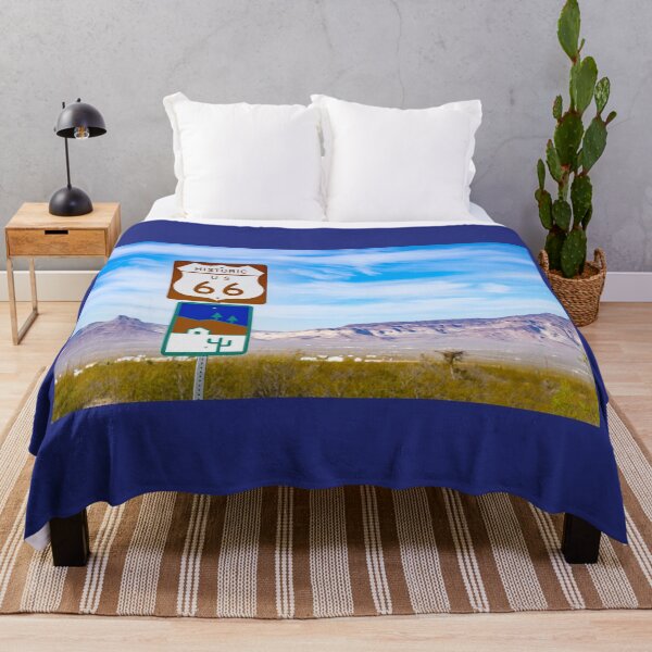 Item preview, Historic Route 66 road sign in desert with mountain backdrop, Arizona. designed and sold by Brian Scantlebury.