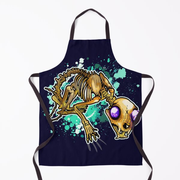 Item preview, Gold Cat Skeleton designed and sold by iduzarts.