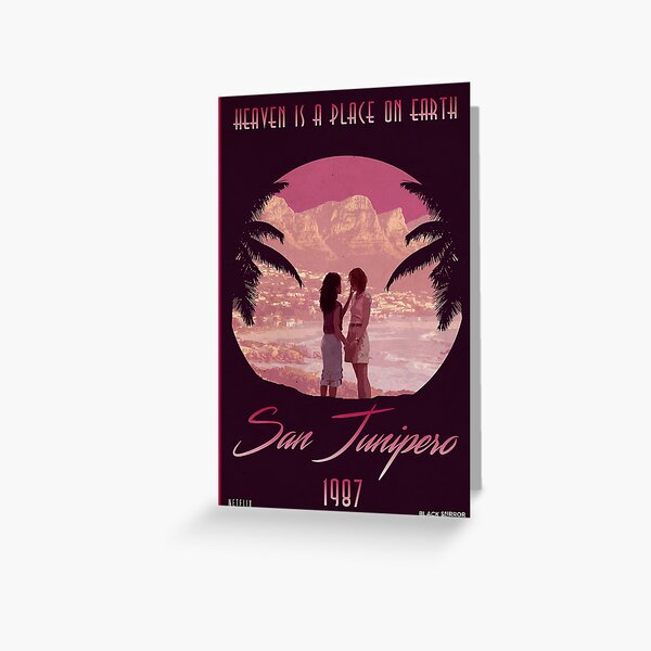 Obra de Black Mirror San Junipero Tarjetas de felicitación