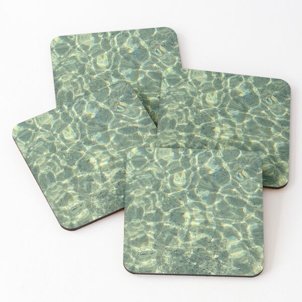 Item preview, green ripples ocean water designed and sold by aleenaludke.