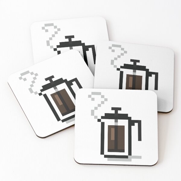 Item preview, Pixel French Press Coffee Pot designed and sold by itsgillymac.