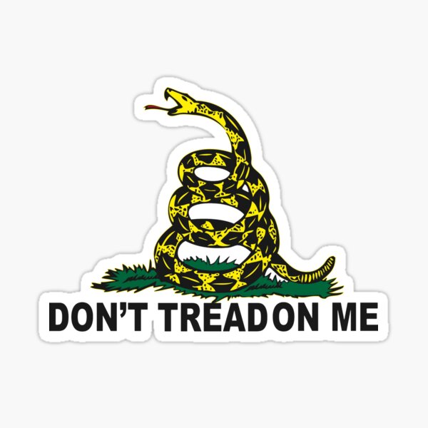 Don't Tread On Me Gadsden Culpepper Flag Liberty Shirt Sticker, Skins, Cases, Poster Sticker