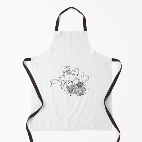 Item preview, "Bon Appetit" with line drawing of a pasta bowl designed and sold by Danielle Silver.