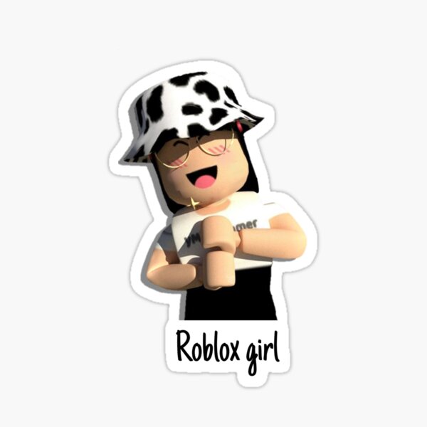 Roblox Girl Stickers Redbubble - roblox noob outfit girl