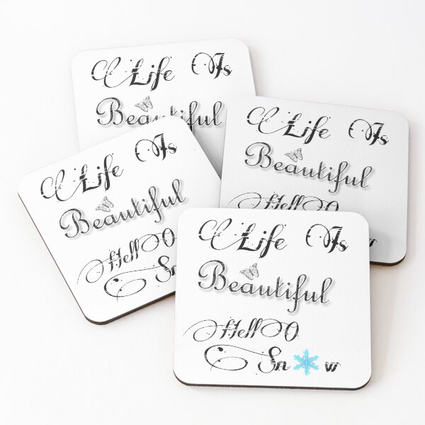 Item preview, Life Is Beautiful Hello Snow | Let It  Snow designed and sold by Magic-Offers.