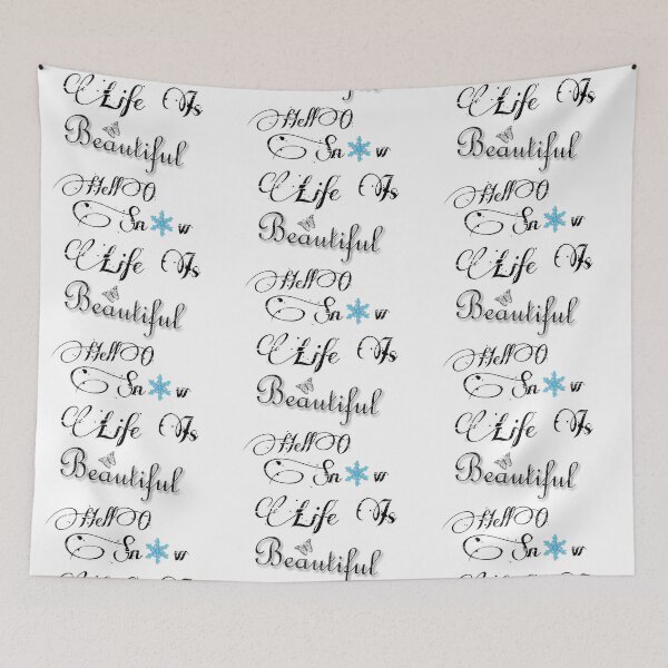 Item preview, Life Is Beautiful Hello Snow | Let It  Snow designed and sold by Magic-Offers.