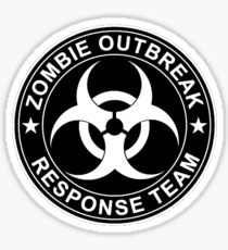 Zombie-Ausbruch-Antwort-Team-Logo Sticker
