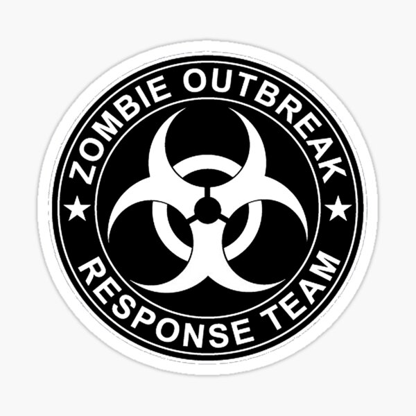 Zombie-Ausbruch-Antwort-Team-Logo Sticker