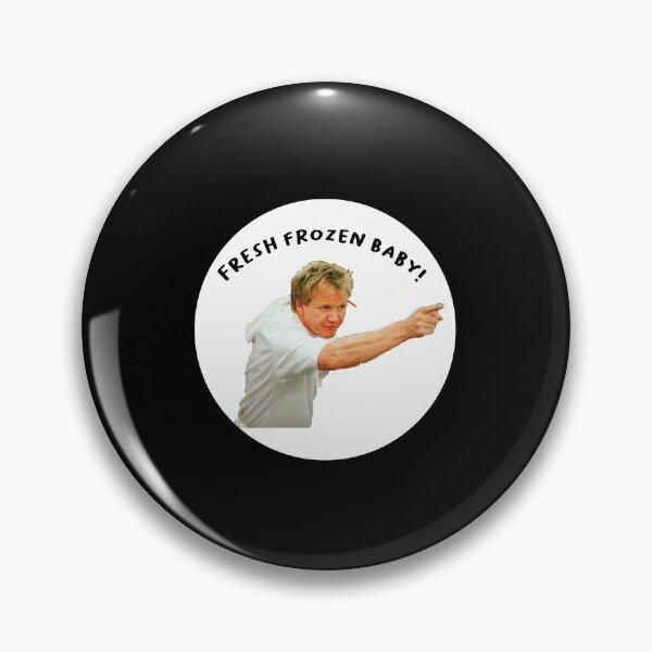 Item preview, Gordon Ramsay funny fresh frozen text round design designed and sold by TheBritishShop.
