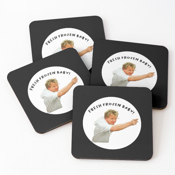 Item preview, Gordon Ramsay funny fresh frozen text round design designed and sold by TheBritishShop.