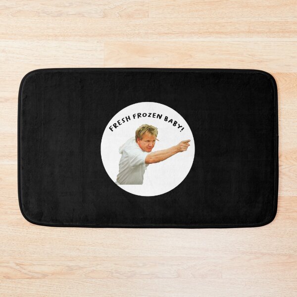 Item preview, Gordon Ramsay funny fresh frozen text round design designed and sold by TheBritishShop.