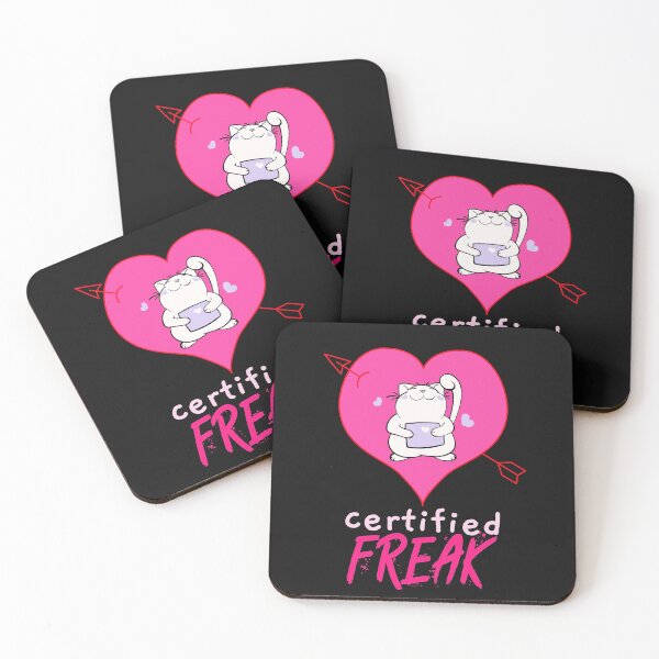 Item preview, Certified Freak, Cat, Valentines Day designed and sold by DiscGolfTees.