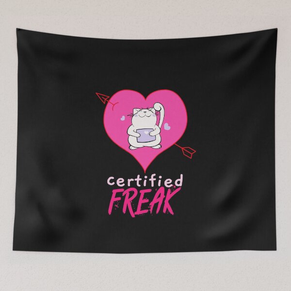 Item preview, Certified Freak, Cat, Valentines Day designed and sold by DiscGolfTees.