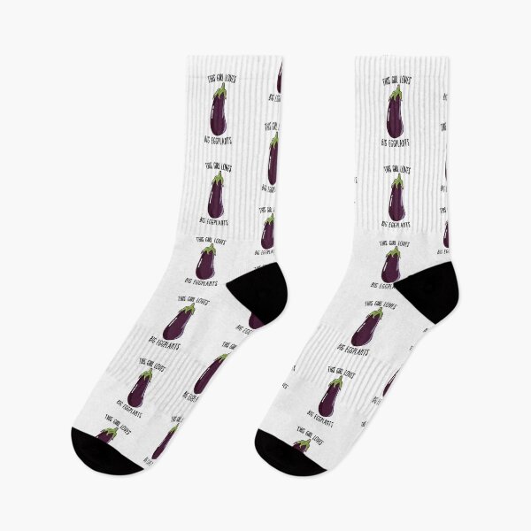 Item preview, This Girl Loves Big Eggplants designed and sold by Kawaiindoodle.