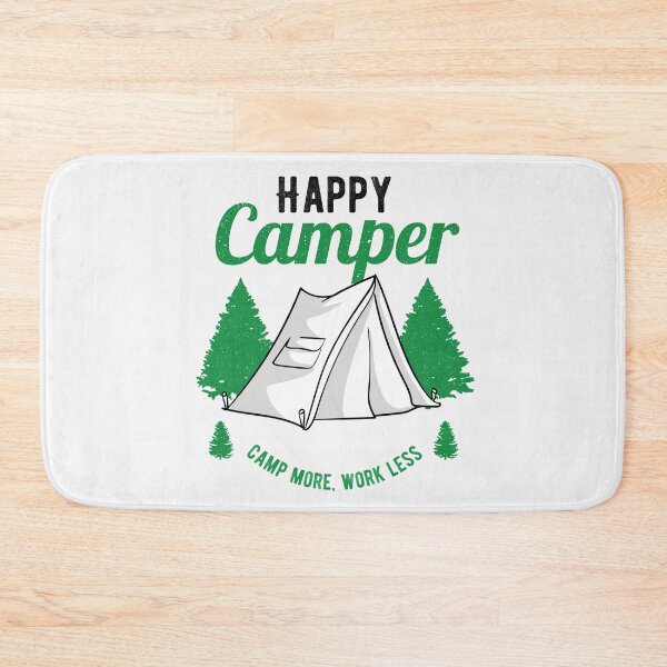 Item preview, Happy camper funny camping saying designed and sold by ElBeDesigns.