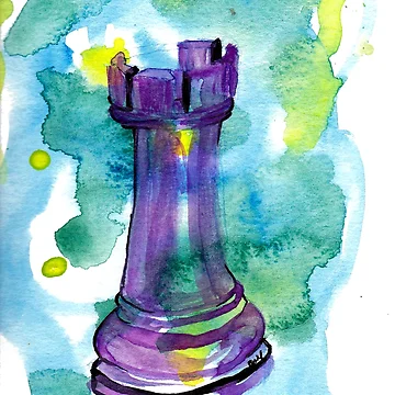 Artwork thumbnail, Purple Rook by xantilly