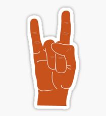 Hook Em Hand Sign Sticker
