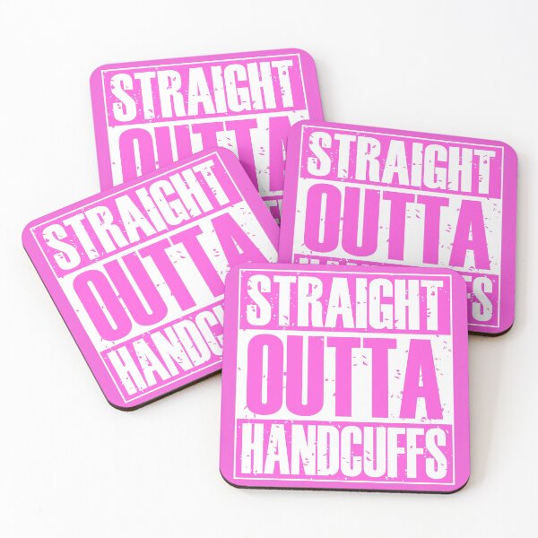 Item preview, Straight Outta Handcuffs (Pink) designed and sold by MyRedBottom.