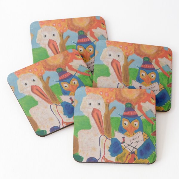 Item preview, Meneer de Uil leert het dierenbos breien designed and sold by Knopskaya.